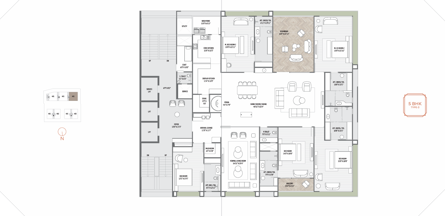 The Bellagio Floor plan